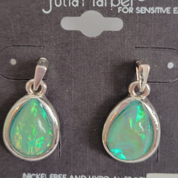 Julia Harper Nickel Free & Hypo-Allergenic Teardrop Earrings For Sensitive Ears - Picture 3 of 3